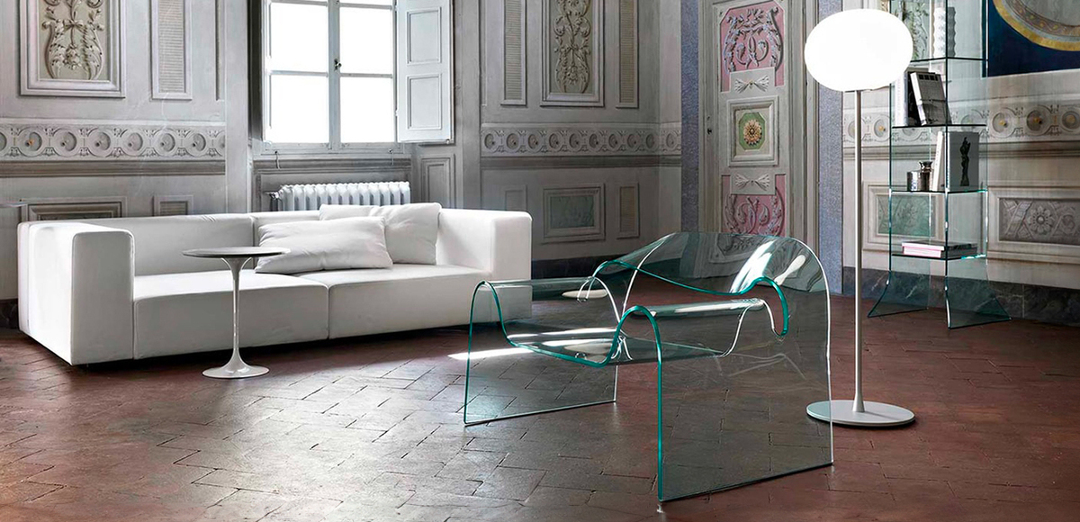 poltrona vetro Ghost Fiam