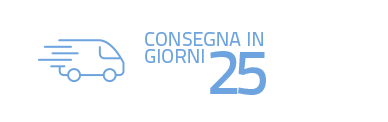 consegna in 25 giorni